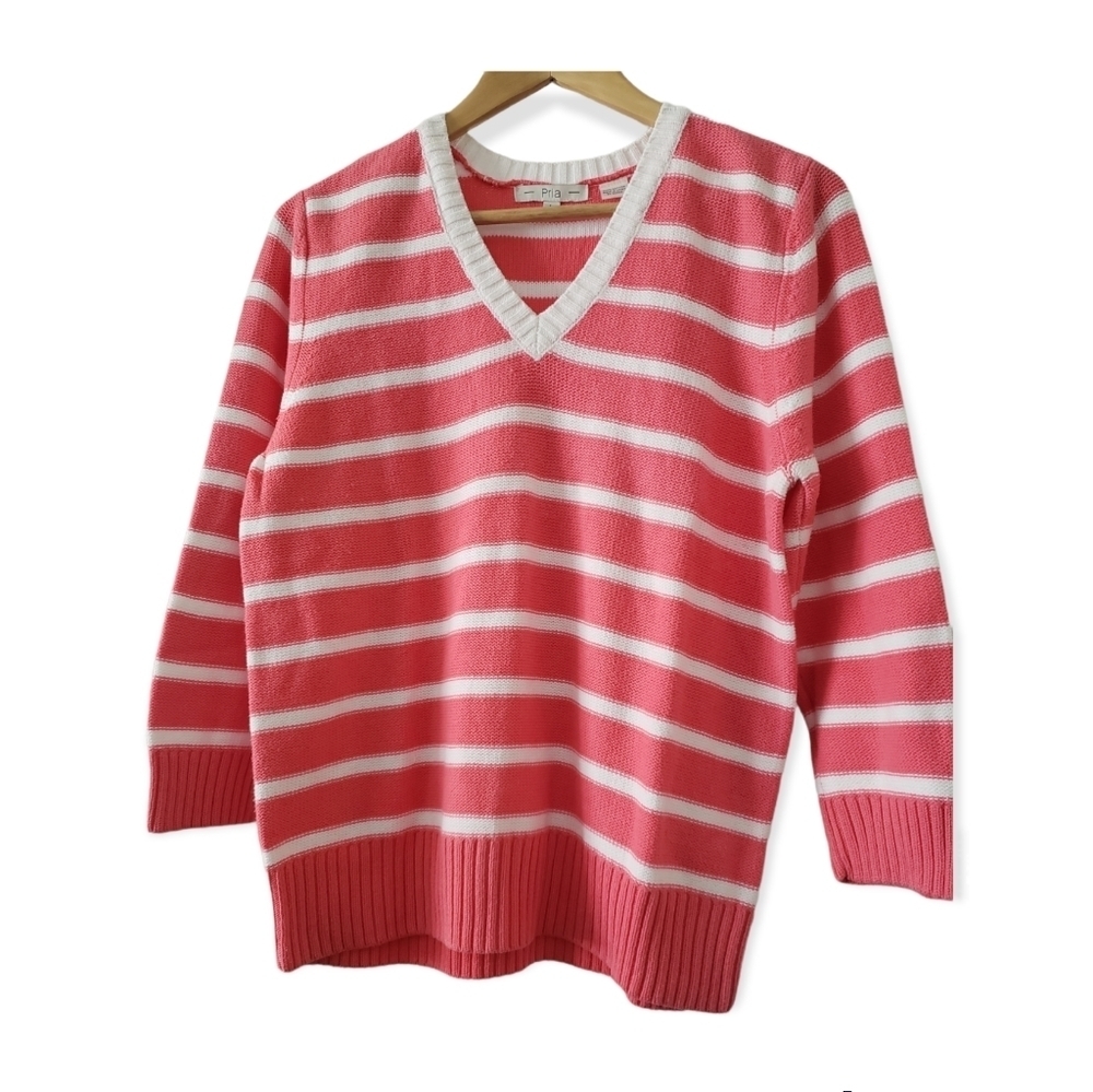 Pria vintage knit striped sweater